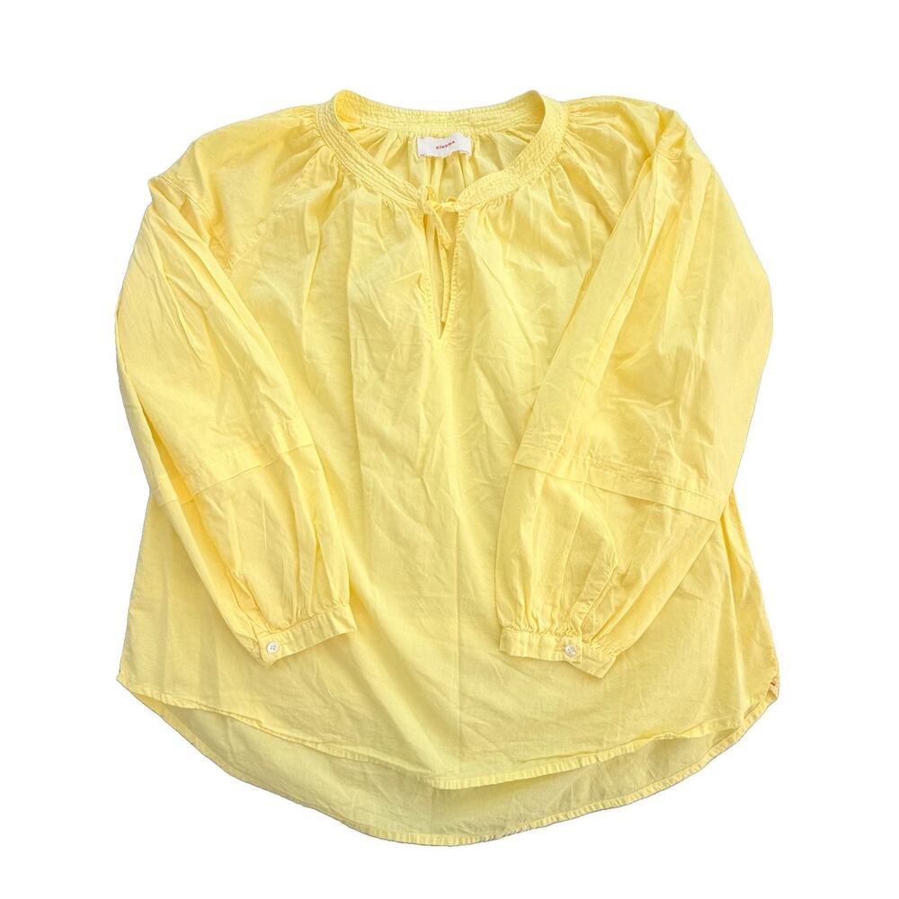 XIRENA Womens Yellow Peasant Blouse M EUC Boho Lightweight M